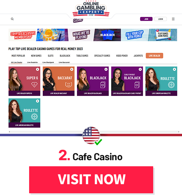 live dealer online casino site cafe casino