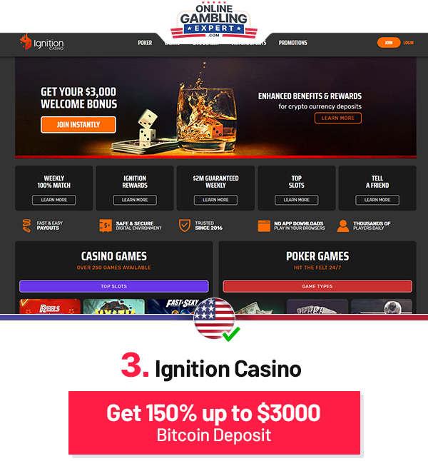 online bitcoin casino ignition casino