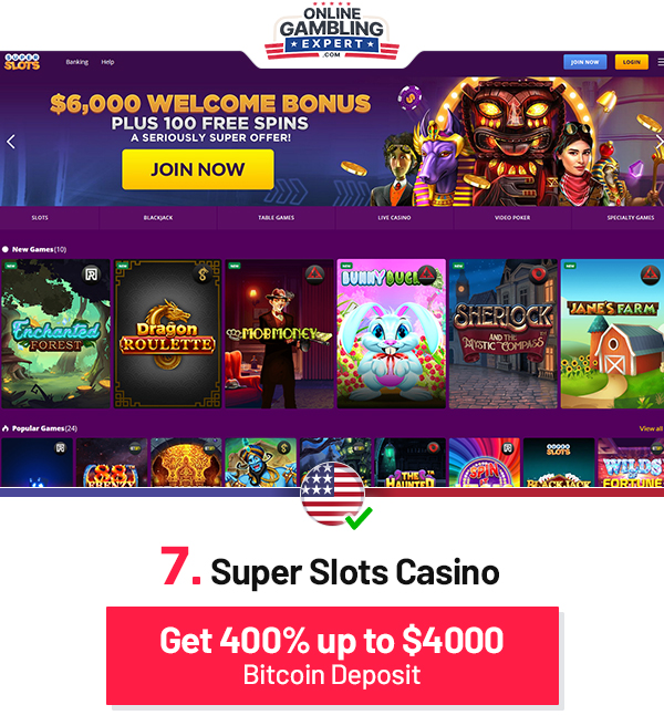 online bitcoin casino superslots ag