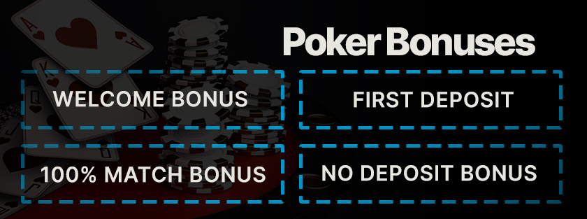 poker bonuses for online poker real money sites