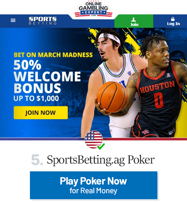 play real money poker with sportsbetting ag poker